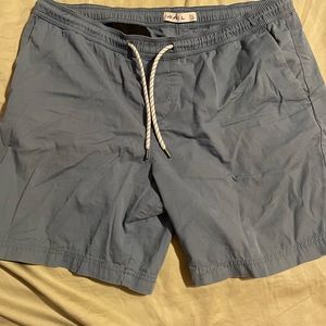 Casual shorts light blue beach casual drawstring